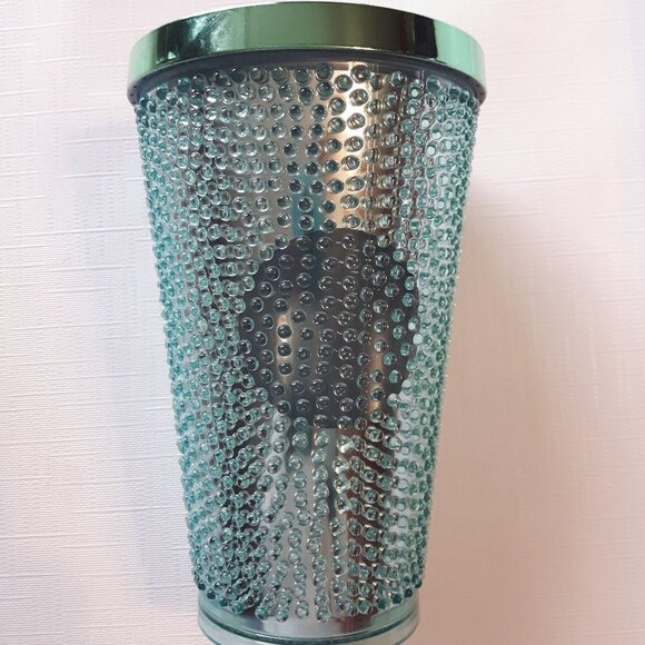 Starbucks Bling Mug Hobnail Green 16oz No Straw - Picture 3 of 3